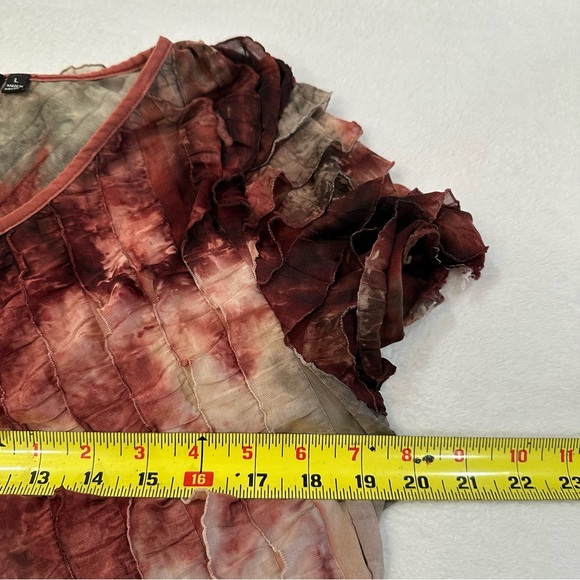 Notations Multicolor Ruffled Blouse - Picture 5 of 8